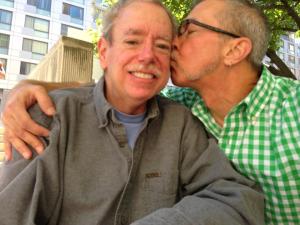 James and Earl on the day they exchanged marriage vows in Washington, D.C.  (Photo courtesy Earl Harris)